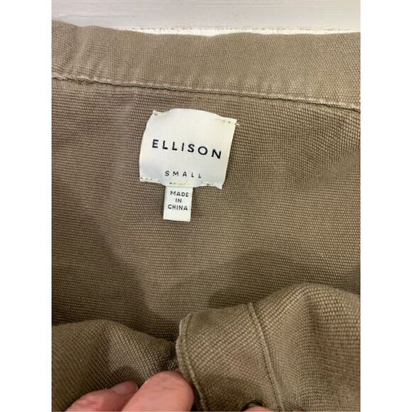 Ellison Tan Beige Mix Media Jacket Size S - Picture 11 of 14
